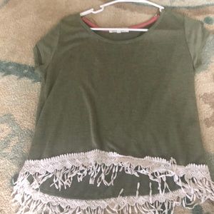 Dark green rewind shirt